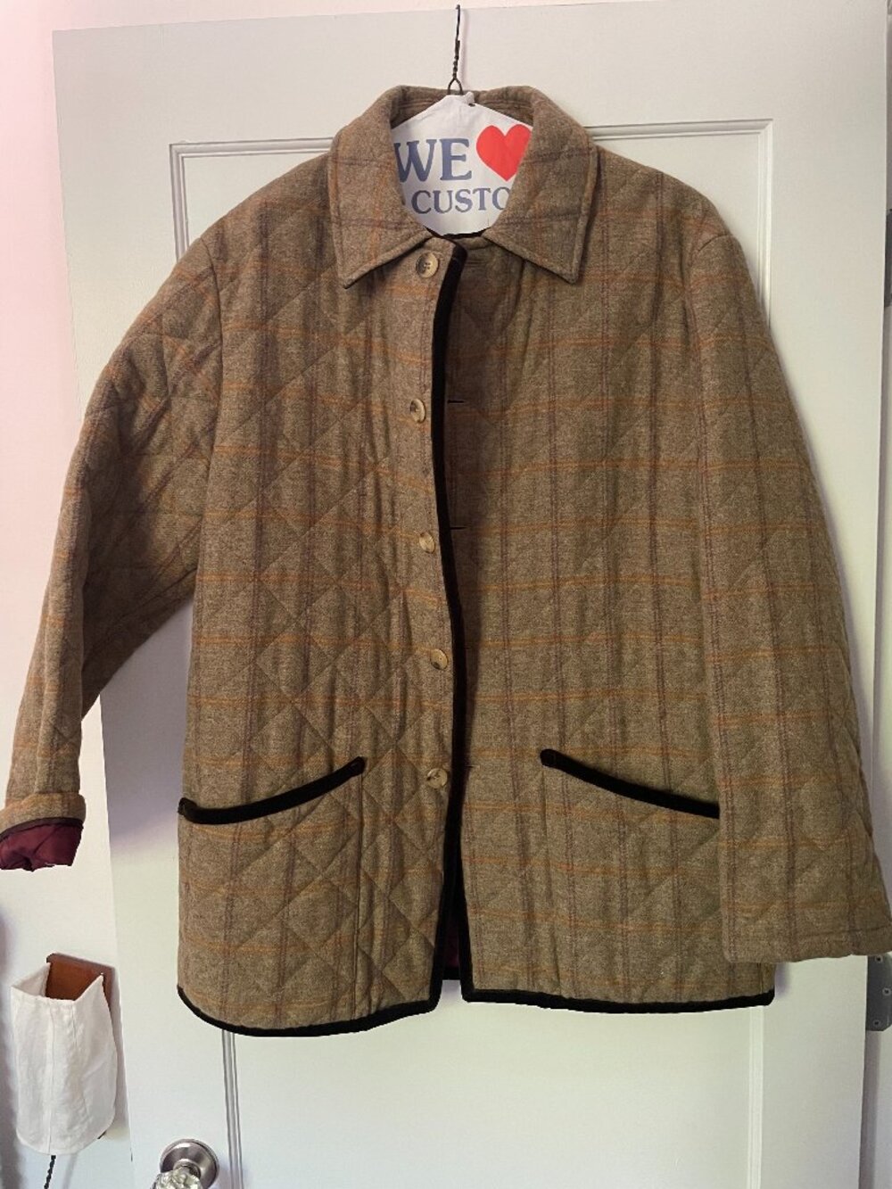 Luciano Barbera Quilted Car/Chore Coat